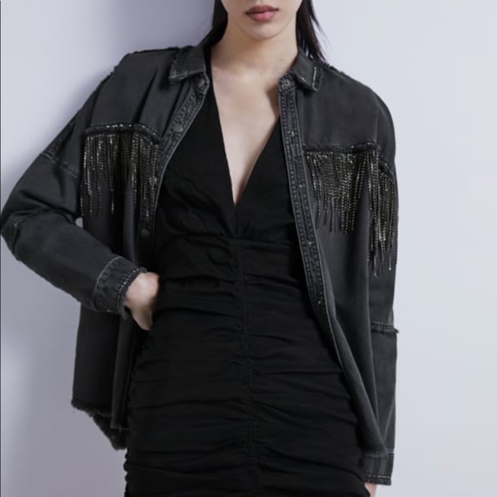 Sparkly denim jacket